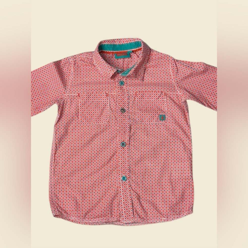 Bumba Red Button Down Shirt
